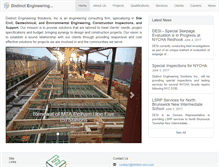 Tablet Screenshot of distinct-esi.com